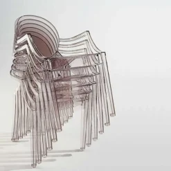 Fauteuils Louis Ghost (lot de 4)