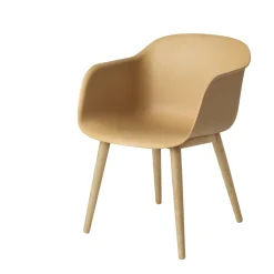 Fiber Armchair wood base