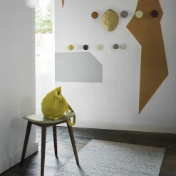 Fiber tabouret - piètement bois