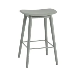 Fiber tabouret de bar - piètement bois