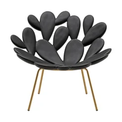 Filicudi fauteuil - noir/laiton