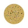 Garden of Eden Tapis Rond Jaune