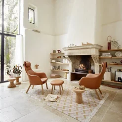 Hal Lounge chair + ottoman avec coussin amovible