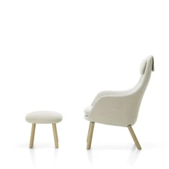 Hal Lounge chair + ottoman avec coussin amovible