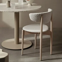 Herman Dining Chair - Bois - Rembourrée