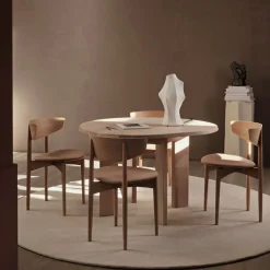 Herman Dining Chair - Bois - Assise rembourrée