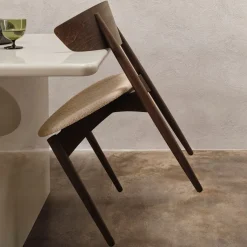 Herman Dining Chair - Bois - Assise rembourrée