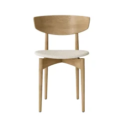 Herman Dining Chair - Bois - Assise rembourrée