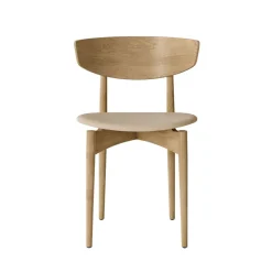 Herman Dining Chair - Bois - Assise rembourrée