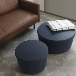 Hide storage pouf