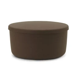 Hide storage pouf