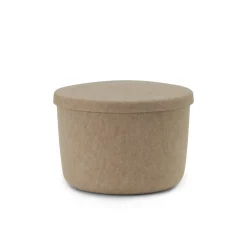 Hide storage pouf