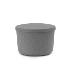 Hide storage pouf