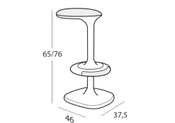 Kant Tabouret Haut réglable en hauteur