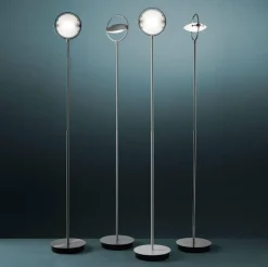 Lampadaire NOBI Nickel satiné 205 cm (Outlet)