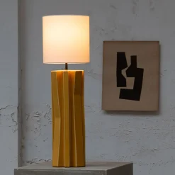 Lampe de table N°3 yellow white yucca