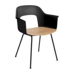 Layout 212 Fauteuil - Pieds acier - Bicolore