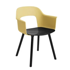 Layout 222 Fauteuil - Pieds bois - Bicolore