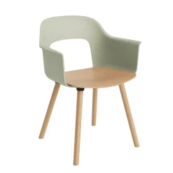 Layout 222 Fauteuil - Pieds bois - Bicolore