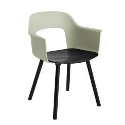 Layout 222 Fauteuil - Pieds bois - Bicolore