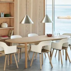 Layout 222 Fauteuil - Pieds bois - Bicolore