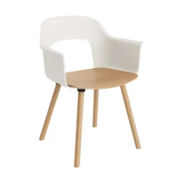 Layout 222 Fauteuil - Pieds bois - Bicolore