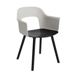 Layout 222 Fauteuil - Pieds bois - Bicolore