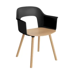 Layout 222 Fauteuil - Pieds bois - Bicolore