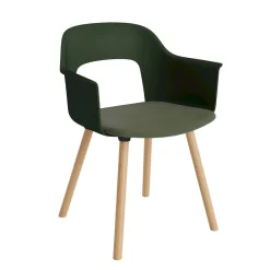 Layout 223 Fauteuil - Pieds bois - Assise rembourrée