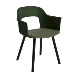 Layout 223 Fauteuil - Pieds bois - Assise rembourrée