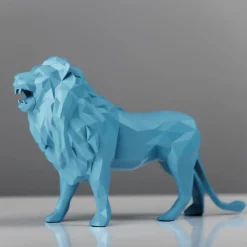 Lion - Bleu mat