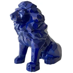Lion origami - bleu