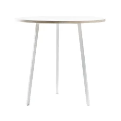 Loop Stand Round Table 90 cm - Blanc (Outlet)