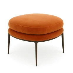 Lot de 2 Poufs Caratos - Sirio Safran (Outlet)