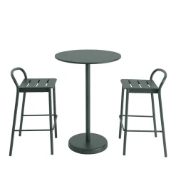 Mange-debout Rond Linear Steel