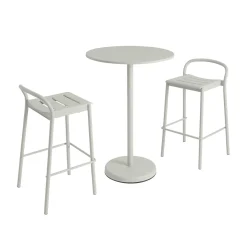 Mange-debout Rond Linear Steel