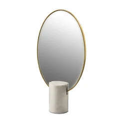 Miroir oval marble