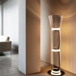Noctambule Lampadaire cylinder Cone Small Base