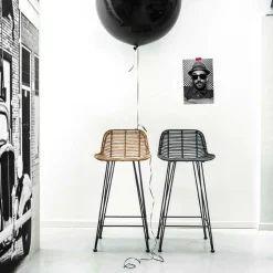 Rattan - Tabouret de bar