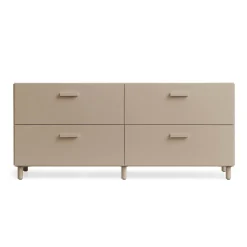 Relief Chest of drawers, low with legs