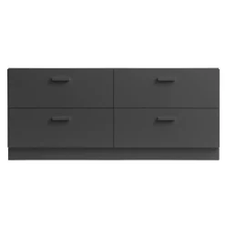 Relief Chest of drawers, low with plinth