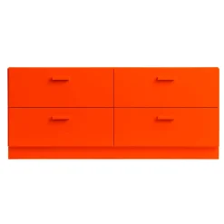 Relief Chest of drawers, low with plinth