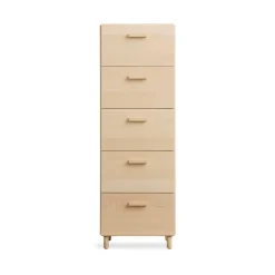 Relief Chest of drawers, tall with legs