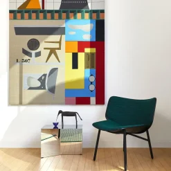 Slit Table rectangle miroir