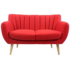 Soft canapé 2 places Dora rouge