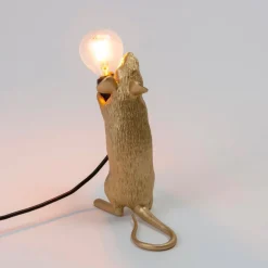 Souris lampe step gold
