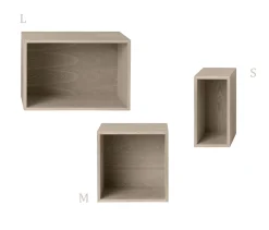 Stacked avec fond chêne