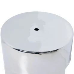 Stoneware table d'appoint chrome