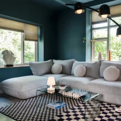 Sumo canapé d’angle - Bouclé recyclé