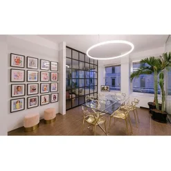 Suspension Alphabet of light circular